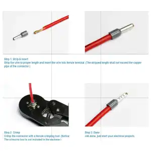 Terminales 10 AWG (Fiodito) – Paquete de 1000 piezas – 9 colores – Para conexiones eléctricas miniatura 2